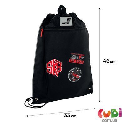 Сумка для взуття Kite 601M Break the Rules (K26-601M-17), Чорний