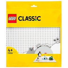 Конструктор дитяий Lego Базова пластина білого кольору, 11026