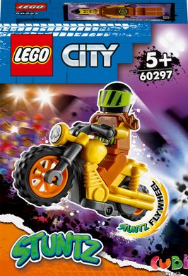 Конструктор LEGO City Stuntz Разрушительный каскадерский мотоцикл (60297)