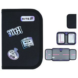 Пенал Kite 1 отделение, 2 отворота, без наполнения 622 MH (MH26-622), Чорний