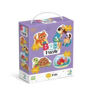 Пазл 4 в 1 &laquo;Baby puzzle. Домашні тварини&raquo; 2-3-4-4 елементи, 300688, Різнобарвний