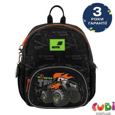 Рюкзак Kite Kids 2727 Monster Truck (K26-2727XS-4), Чорний