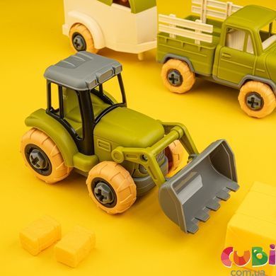Игровой набор OTAMANKO Веселый хутор (трактор, грузовик, прицеп, фермер, лошадь, овечка) разноцветный, 8827, Різнобарвний