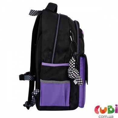 Рюкзак шкільний YES TS-48 Purple Hearts (559923), комбінований