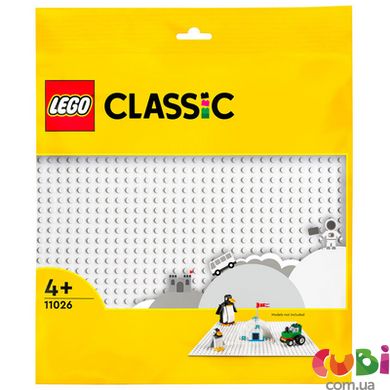 Конструктор дитяий Lego Базова пластина білого кольору, 11026