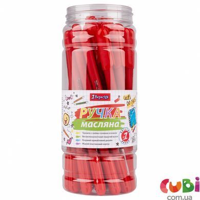 Ручка 1Сентябрьский шарик/масл "Amazik" 0,7 мм, красная (412099)