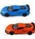 Автомодель - CHEVROLET CORVETTE Z06 2023 (оранжевый, светло-голубой)