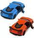 Автомодель - CHEVROLET CORVETTE Z06 2023 (оранжевый, светло-голубой)