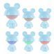 Світильник-нічник LED з акумулятором Kite Cute Mouse K25-316-2-3, блакитний