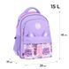 Рюкзак шкільний GoPack Education Cute Ears GO26-182M-4, Бузковий