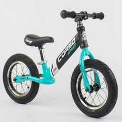 Дитячий велобіг CORSO 12" Бірюзовий (88671)