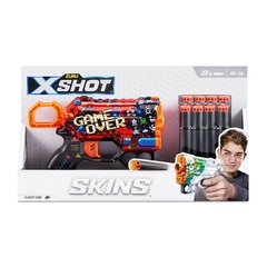Быстрострельный бластер X-SHOT Skins Menace Game Over (8 патронов), 36515B