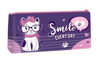 Пенал-косметичка силиконовая, Smile (13099), комбинированый