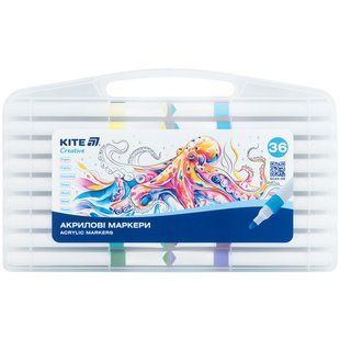 Маркери акрилові Jumbo Kite Creative (K-1292) 36 кольорів