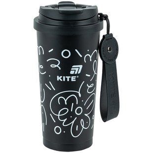 Термокружка Kite, 550 мл, черная (K25-1226-1)