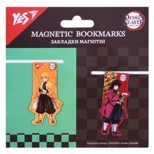 Закладки магнитные Yes "Demon Slayer", 2шт (708280)
