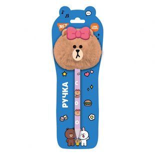 Ручка шариковая пушистая YES Line Friends Choco (412112)