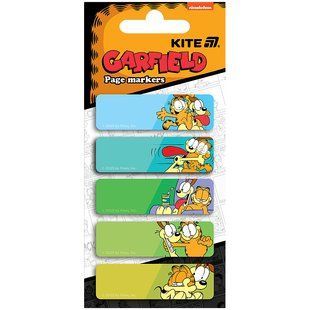 Закладка паперова з малюнком Kite Garfield GF25-480, 100 шт, 5x15x50 мм, прямокутна, кольорова, асорті