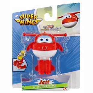 Игровая фигурка-трансформер Super Wings Transforming Джетт (Jett), 10см (EU780621)