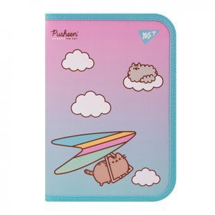 Папка для тетрадей Yes пластиковая на молнии В5 "Pusheen. Stormy" (492204)