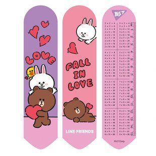 Закладка 2D Да "Line Friends love" (708134)