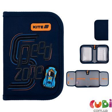 Пенал Kite 1 відділення, 2 відвороти, без наповнення 622 Speed Zone (K25-622-4)