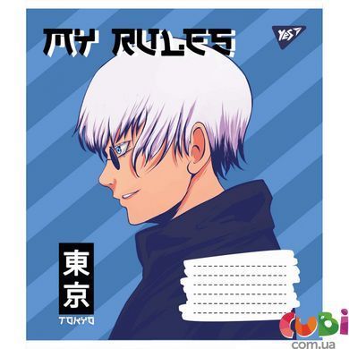 Зошит учнівський А5 12 коса лінія, YES Anime, 766304