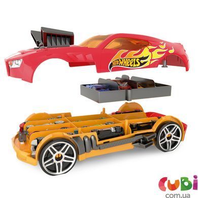 Гоночный автомобиль-гараж 2 в 1 (красный) Hot Wheels (HWCC15R)