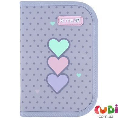 Пенал Kite 1 отделение, 1 отворот, без наполнения 621 Lovely (K26-621-3), сірий