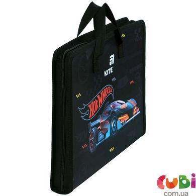 Папка-портфель на блискавці Kite Hot Wheels (HW26-202), 1 відділення, A4