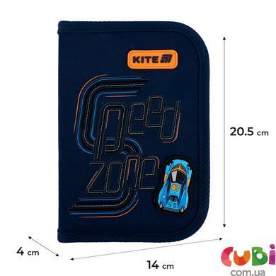 Пенал Kite 1 відділення, 2 відвороти, без наповнення 622 Speed Zone (K25-622-4)