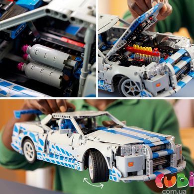 Конструктор Lego Technic Двойной форсаж Автомобиль Nissan Skyline GT-R (R34) (42210), комбинированый