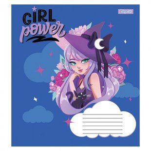Тетрадь ученическая А5/12 кос. 1В Girl power. (766551)