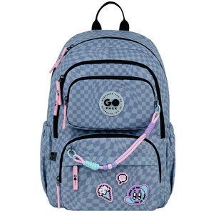 Рюкзак шкільний GoPack Education Pixel Mood GO26-120M-2, сірий, принт