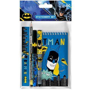 Набор канцелярских принадлежностей Kite DC Comics DC25-S03, 4 предмета
