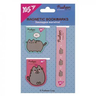 Закладки магнитные Yes "Pusheen", 3 шт (708350)