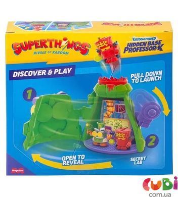 Игровой набор SUPERTHINGS серии "Kazoom Power" - СКРЫТАЯ БАЗА ПРОФЕССОРА К