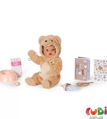 Кукла BABY BORN – ЭММА В КОСТЮМЕ МИШКИ (43 cm, с аксессуарами)