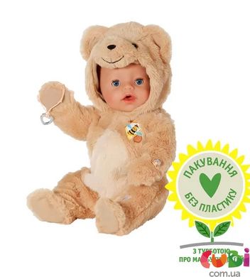 Кукла BABY BORN – ЭММА В КОСТЮМЕ МИШКИ (43 cm, с аксессуарами)