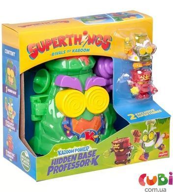 Игровой набор SUPERTHINGS серии "Kazoom Power" - СКРЫТАЯ БАЗА ПРОФЕССОРА К