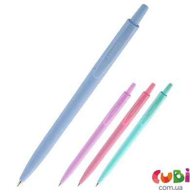Ручка кулькова автоматична Allegro Pastelini, синя (AB1090-02-A)