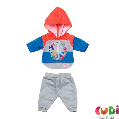 Набор одежды для куклы Baby Born Трендовый спортивный костюм синий (826980-2)