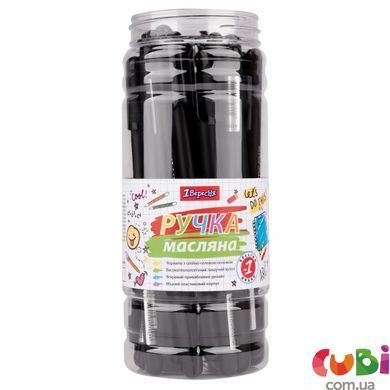Ручка 1Вересня кульк/масл "Amazik" 0,7 мм, чорна (412098)