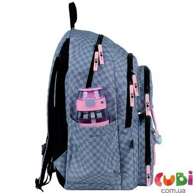 Рюкзак шкільний GoPack Education Pixel Mood GO26-120M-2, сірий, принт