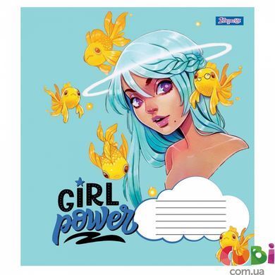 Тетрадь ученическая А5/12 кос. 1В Girl power. (766551)