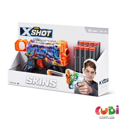 Быстрострельный бластер X-SHOT Skins Menace Spray Tag (8 патронов), 36515D