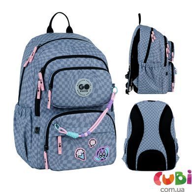 Рюкзак шкільний GoPack Education Pixel Mood GO26-120M-2, сірий, принт