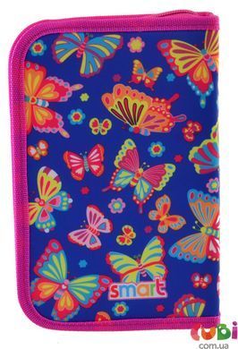 Пенал твердий Smart одинарний з клапаном HP-03 "Butterfly dance" (532051), комбінований