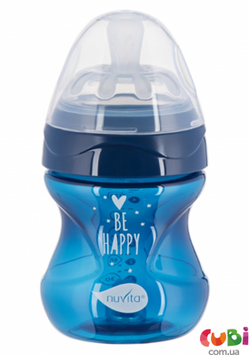 Пляшечка для годування Nuvita Mimic Cool Антиколікова 150 мл Темно-синій (NV6012NIGHTBLUE)