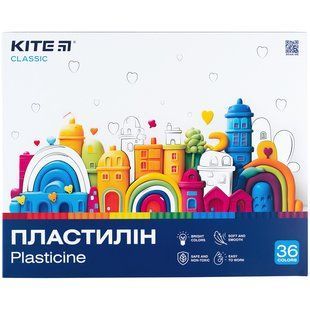 Пластилін, 36 кольорів, 720 г. Kite Classic (K-078)